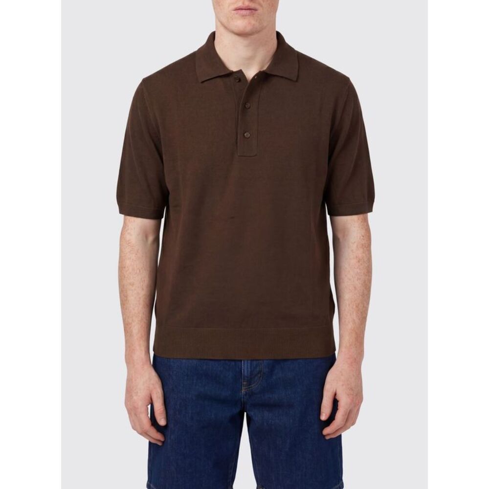 Zanone Polo Shirt Men Brown